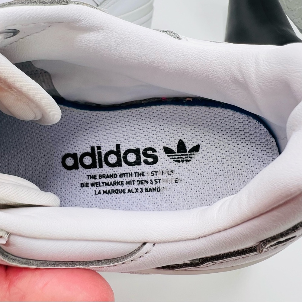 Adidas Originals Forum Bold Triple White Leather Lace Up Platform Sneake… - Picture 15 of 16